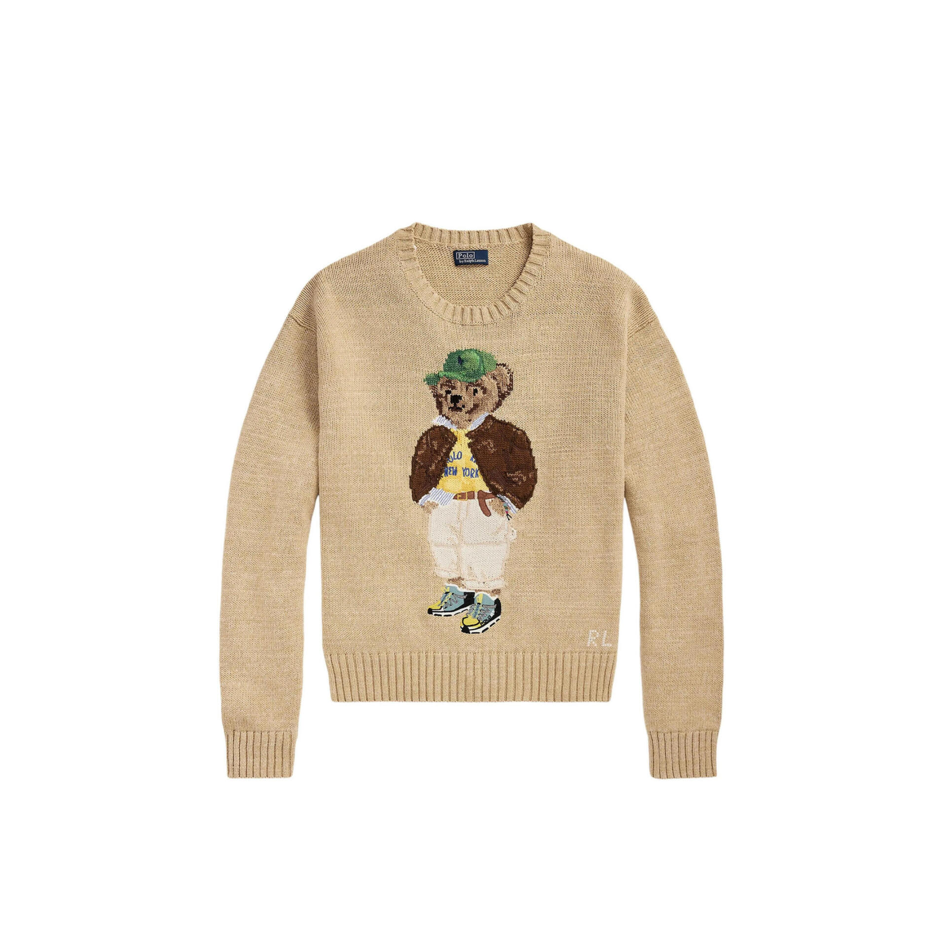 POLO RALPH LAUREN POLO BEAR INTARSIA SWEATER 211972121